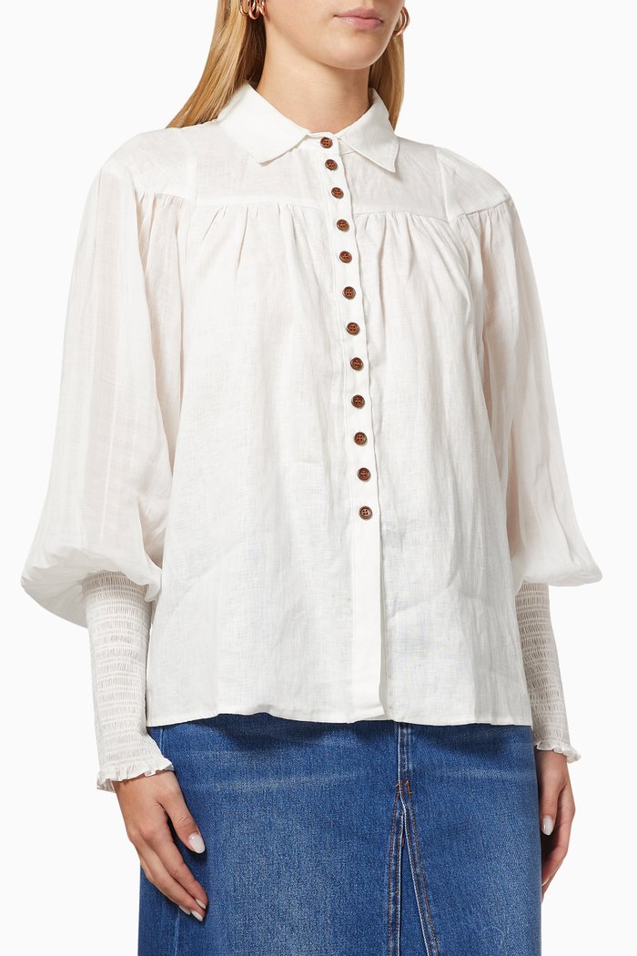 

Wrangler Blouse in Linen, Neutral