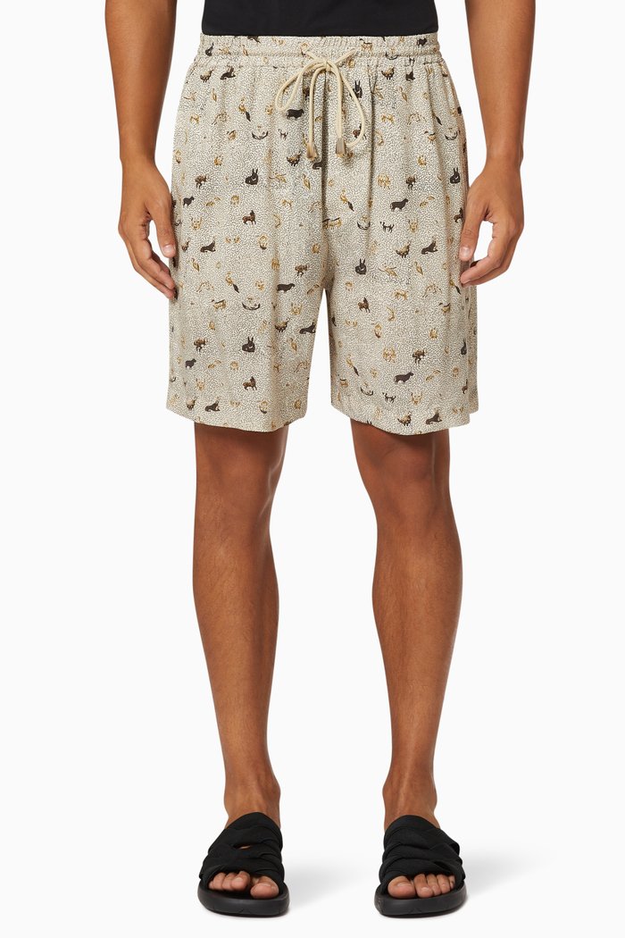 

Doxxi Shorts in Cotton Voile, Grey