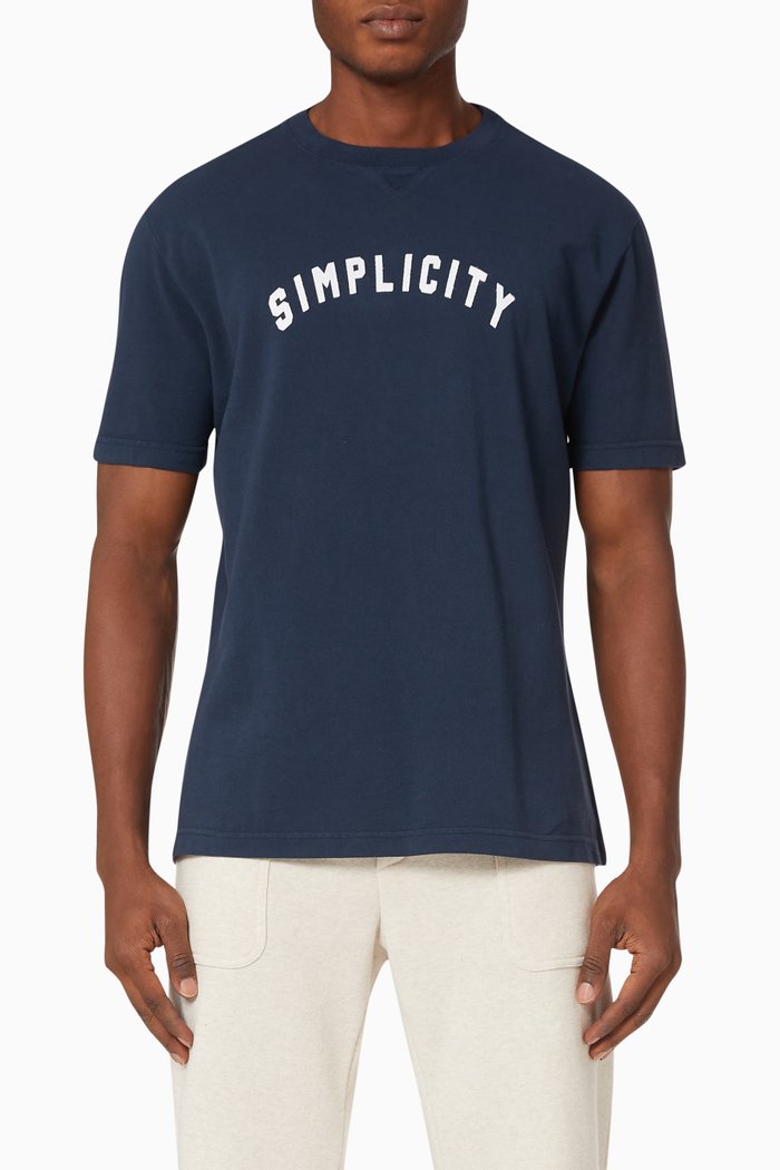 

Regular T-shirt in Cotton Pique, Blue
