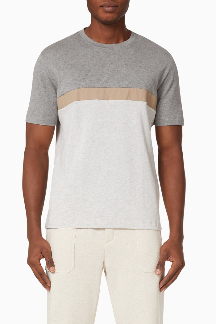 

Giza T-shirt in Cotton Nylon, Grey