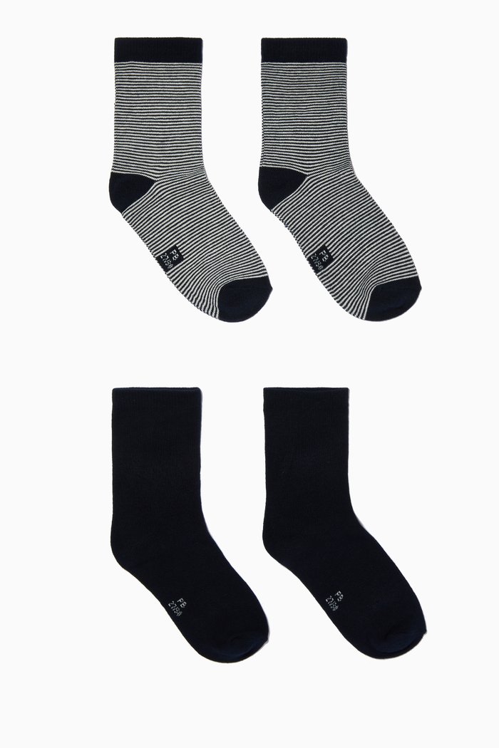 

Cotton Socks, Set of 2, Blue