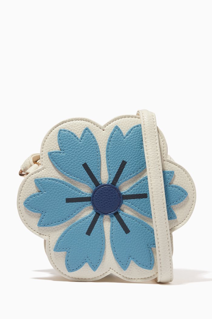 

Flower Crossbody Bag, Blue