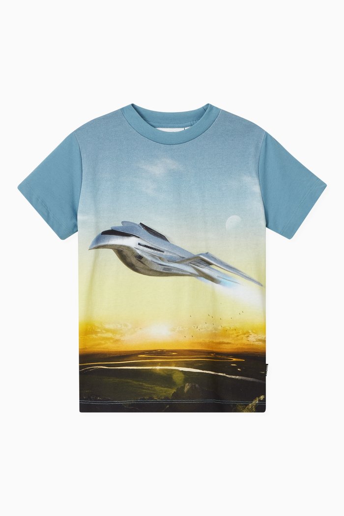 

Road T-shirt in Organic Cotton, Multicolour