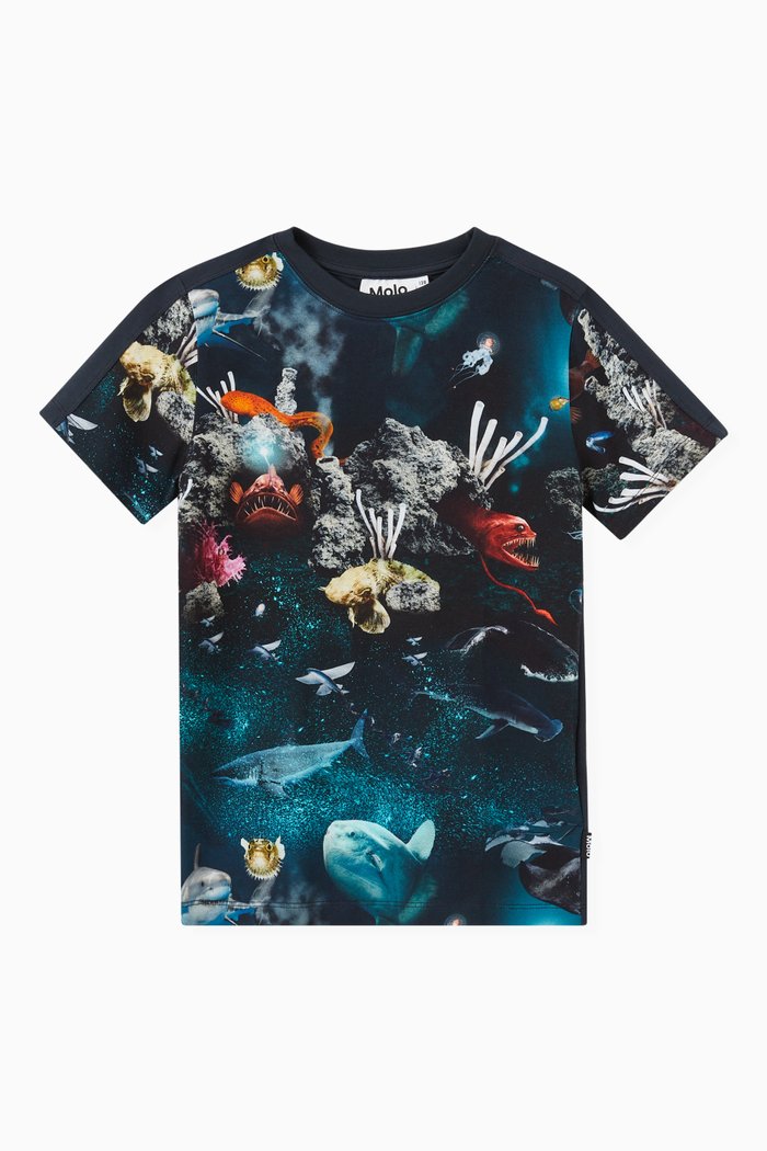Rishi T-shirt in Organic Cotton Blend, Multicolour
