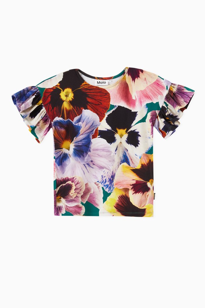 

Rayah T-shirt in Organic Cotton Blend, Multicolour