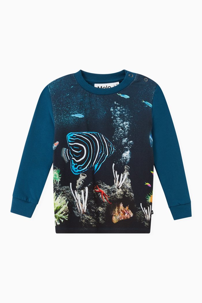 

Eloy Top in Organic Cotton Blend, Blue