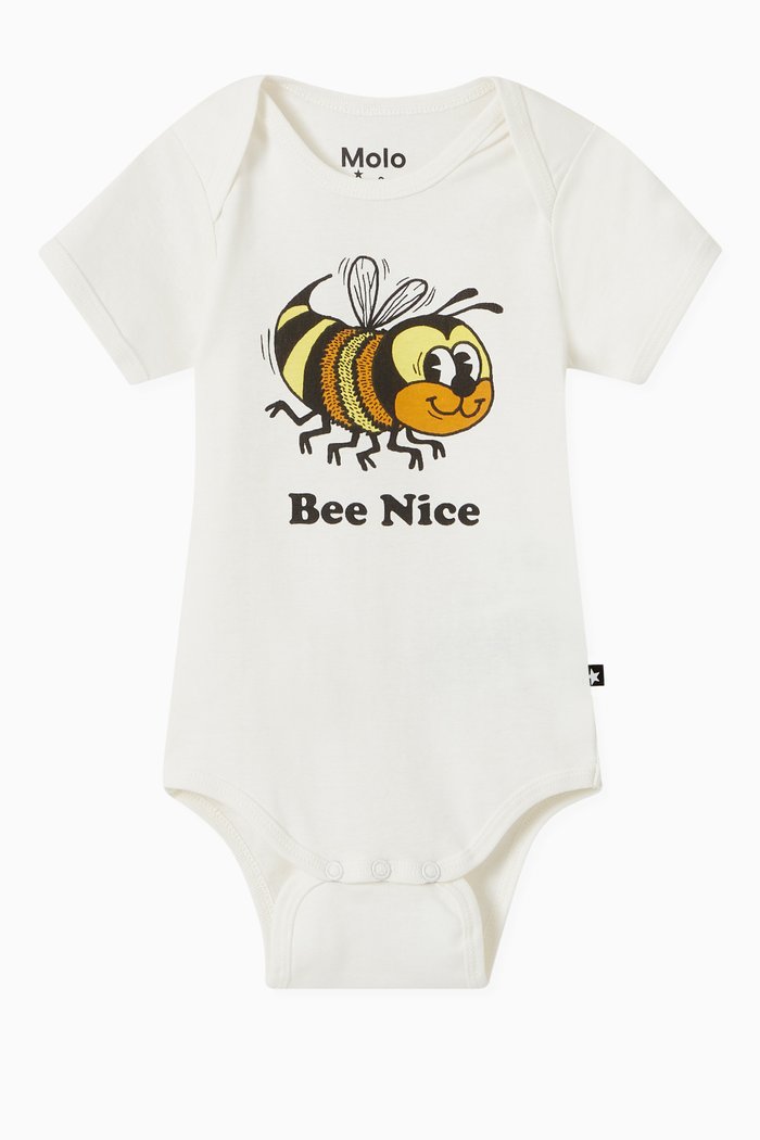 

Fawl Bodysuit in Organic Cotton, White