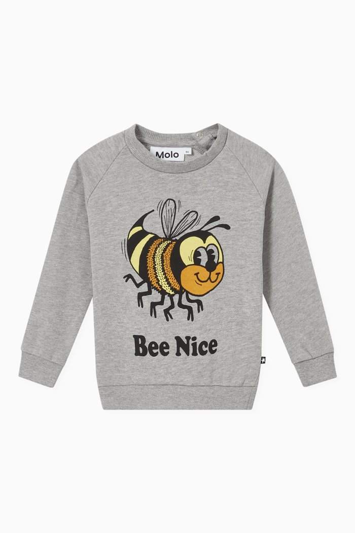 

Disco Sweatshirt in Organic Cotton, Grey