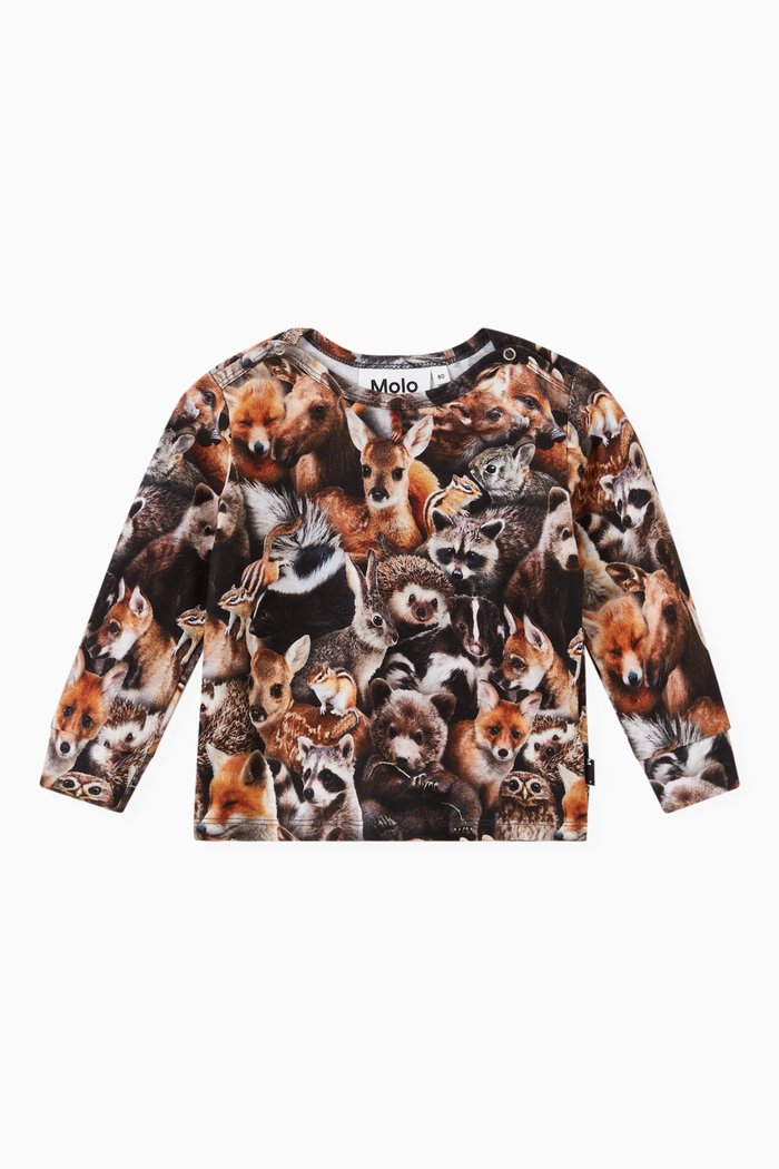 

Enez Sweatshirt in Stretch Cotton, Multicolour
