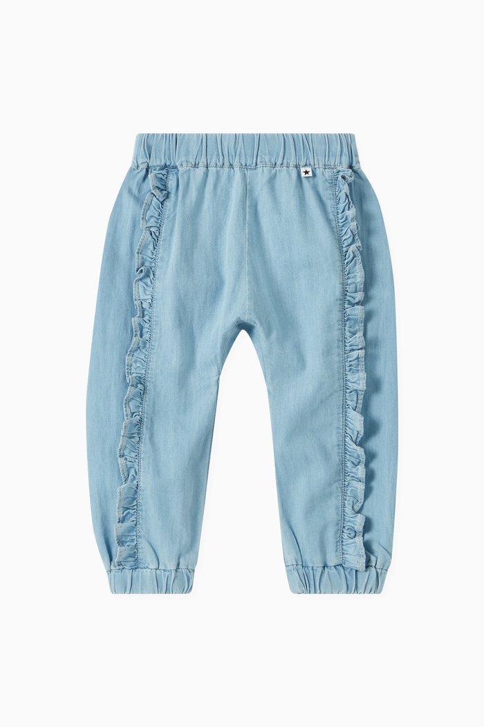 

Sophia Denim Trousers in Organic Cotton, Blue