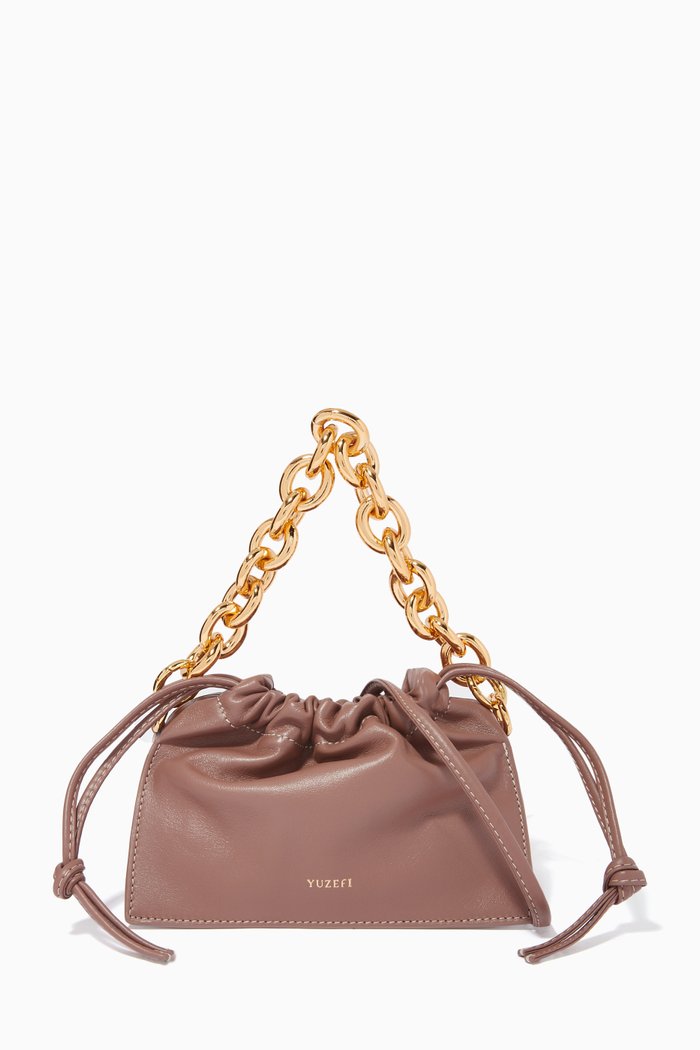 

Mini Bom Bag in Nappa, Neutral