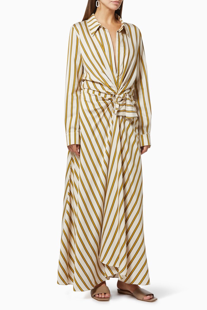 Pascal Draped Skirt Dress, Multicolour
