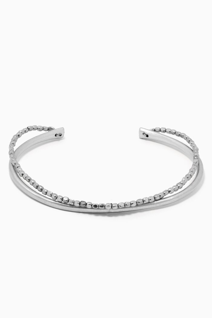 

The Mario Cuff Bracelet in Silver Plating