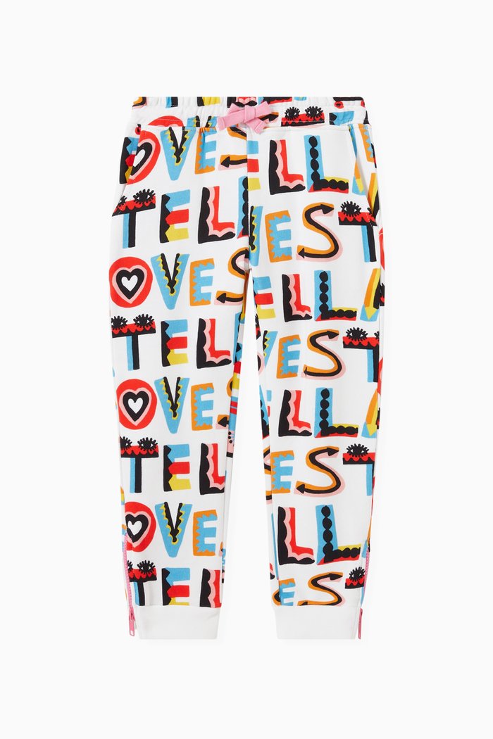 

Stella Loves Joggers in Organic Cotton Fleece, White