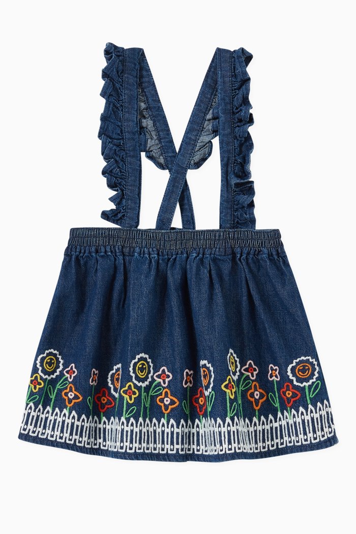 

Garden Skirt in Organic Cotton Denim, Blue