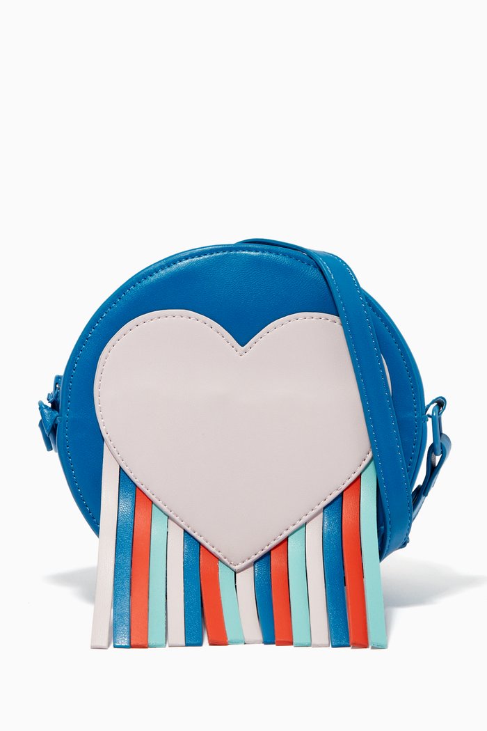 

Heart Shoulder Bag in Alter Mat, Blue
