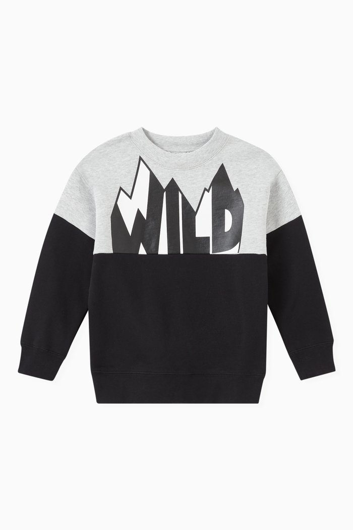 

Wild Sweatshirt in Organic Cotton Fleece, Grey