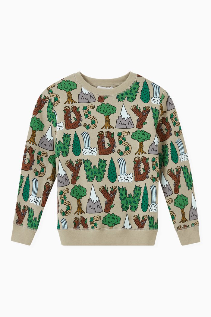 

Stay Wild Sweatshirt in Organic Cotton Fleece, Neutral