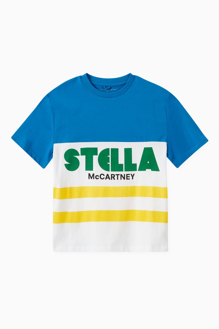 

Logo Oversized T-shirt in Organic Cotton Jersey, Multicolour