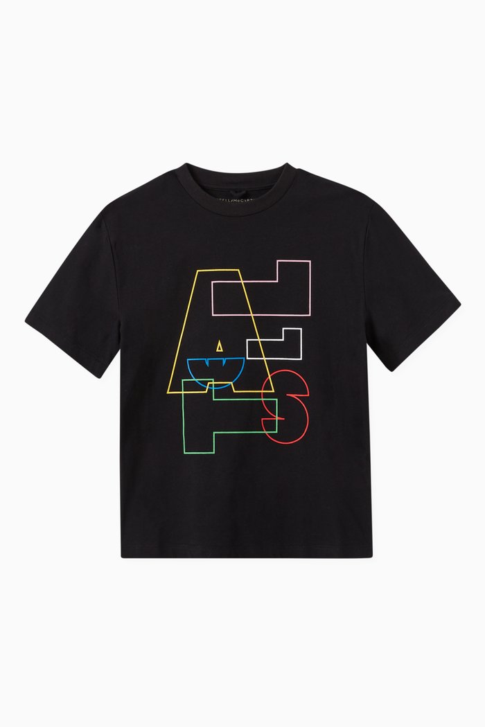 

Stella Lines T-shirt in Organic Cotton Jersey, Black