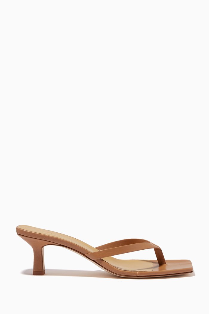

Wilma 55 Sandals in Nappa Leather, Neutral