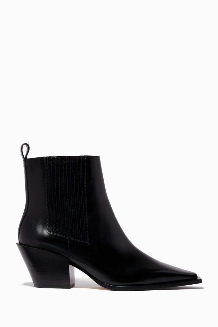 

Kate 75 Boots in Calf Leather, Black