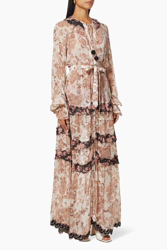 

Luana Maxi Dress in Georgette, Black