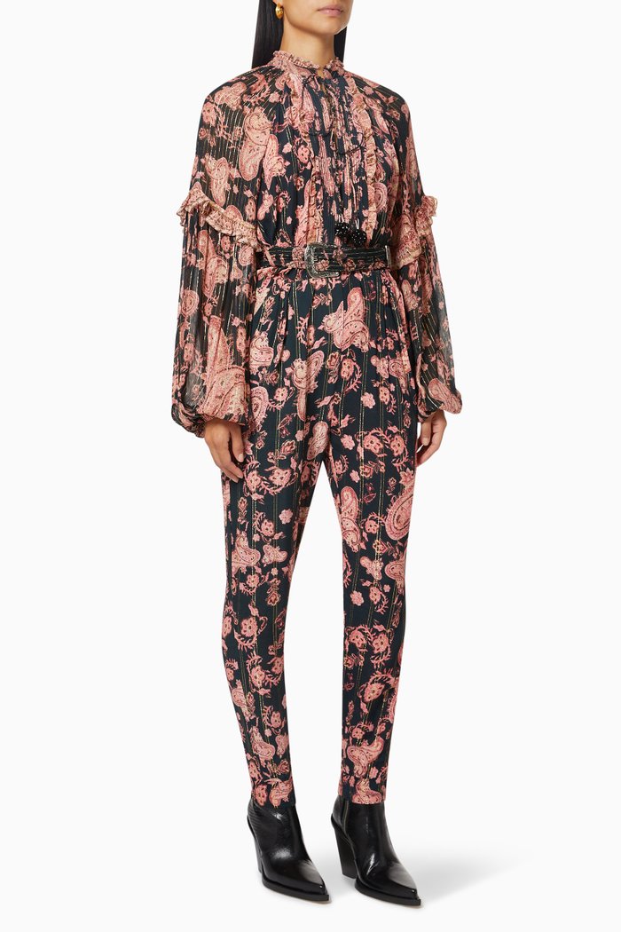 

Luana Jumpsuit in Crêpe Lurex, Black