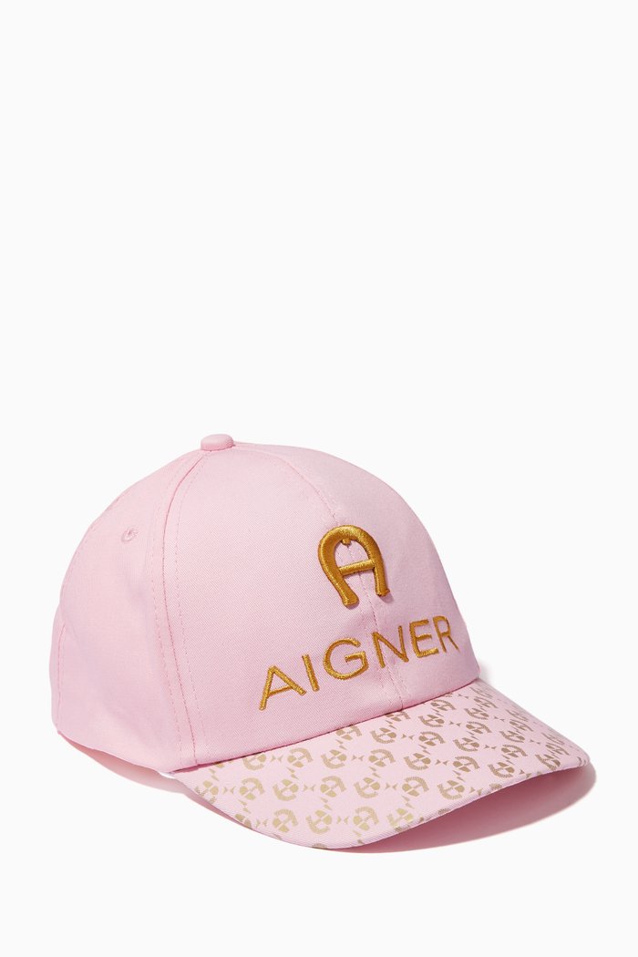 

Embroidered Logo Cap in Cotton Twill, Pink