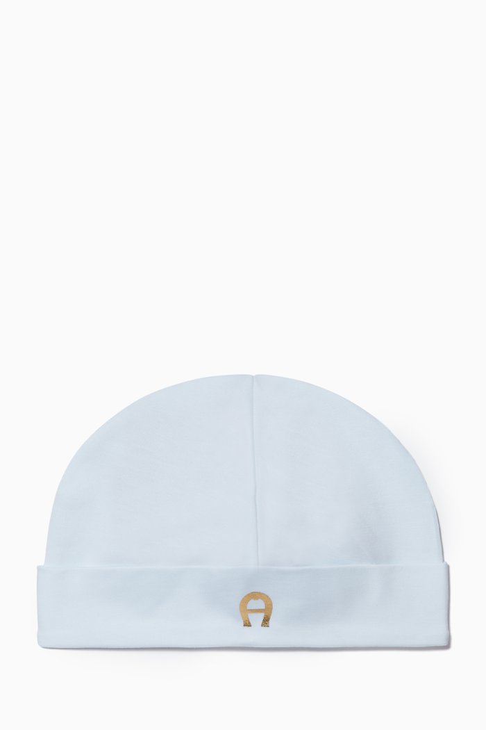 

Logo Hat in Pima Cotton Jersey, Blue