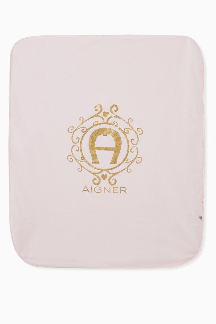 

Logo Blanket in Pima Cotton, Pink