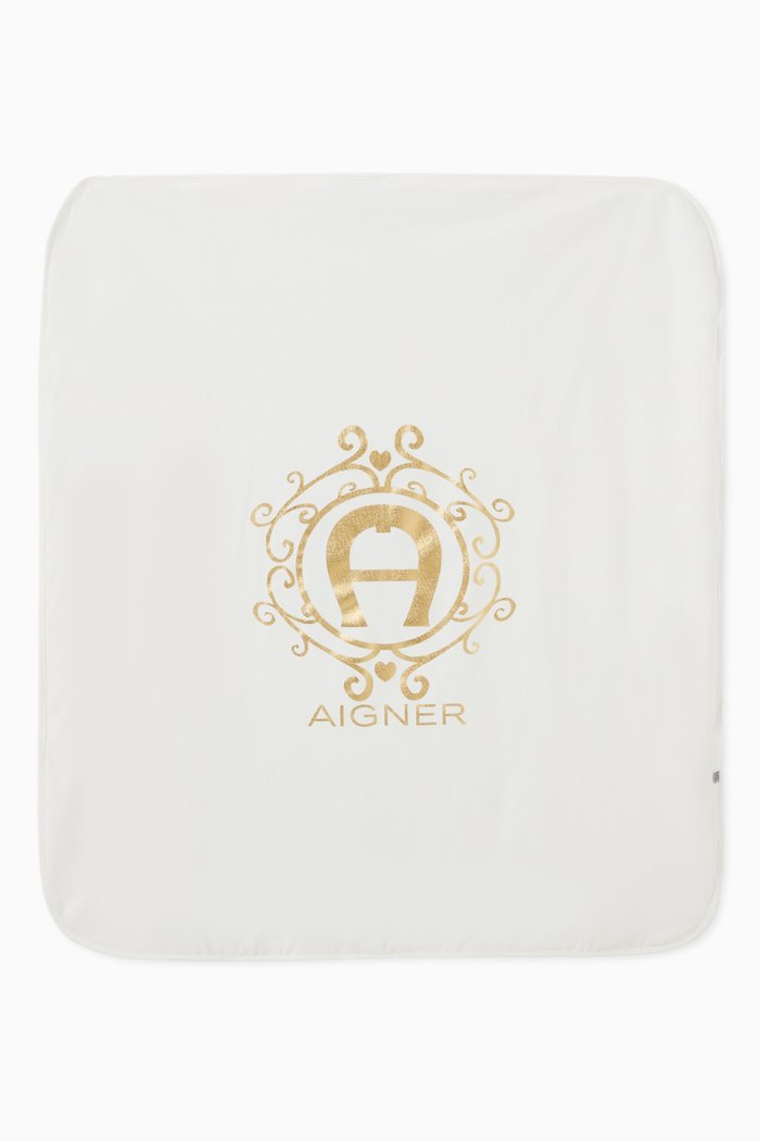 

Logo Blanket in Pima Cotton, Neutral