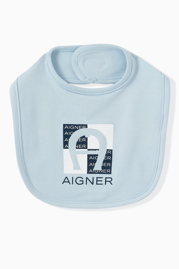 

Logo Bib in Pima Cotton Jersey, Blue