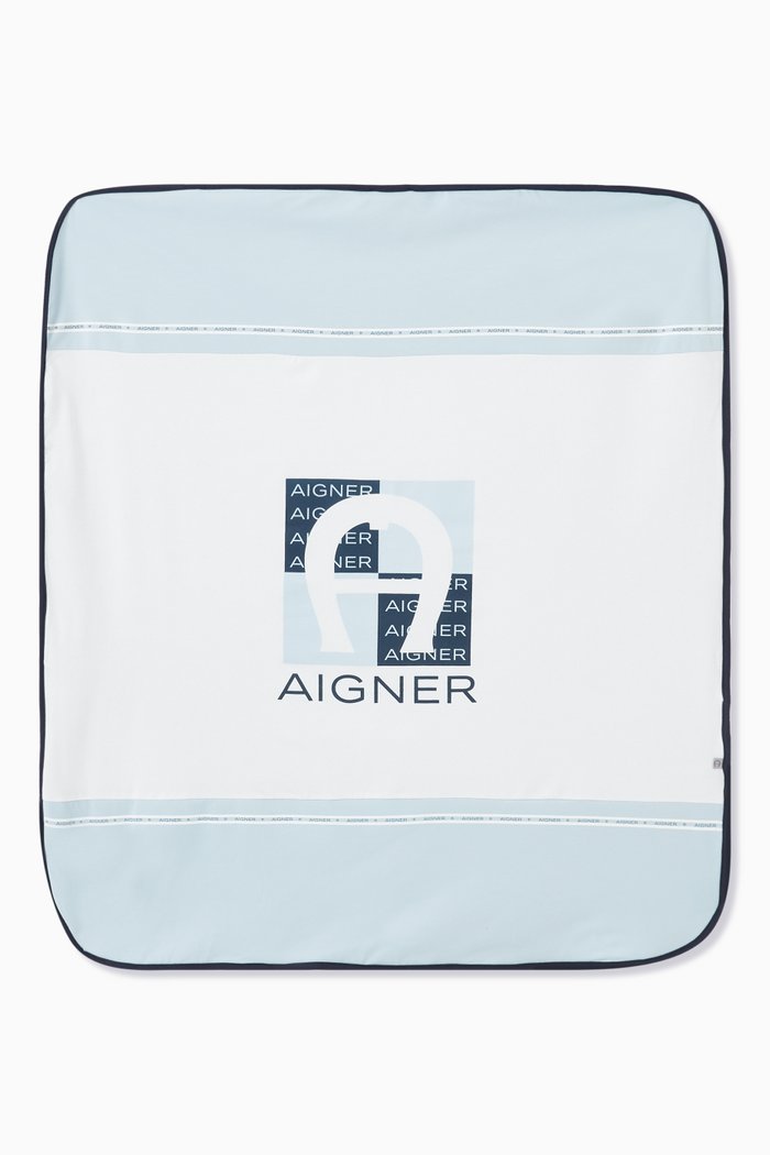 

Logo Blanket in Pima Cotton, Blue