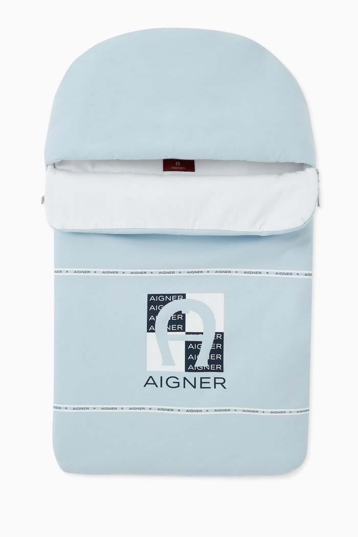 

Logo Sleeping Bag in Pima Cotton Jersey, Blue