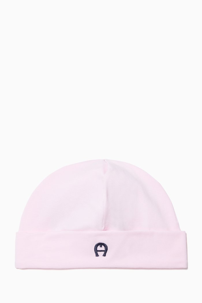 

Embroidered Logo Hat in Pima Cotton Jersey, Pink