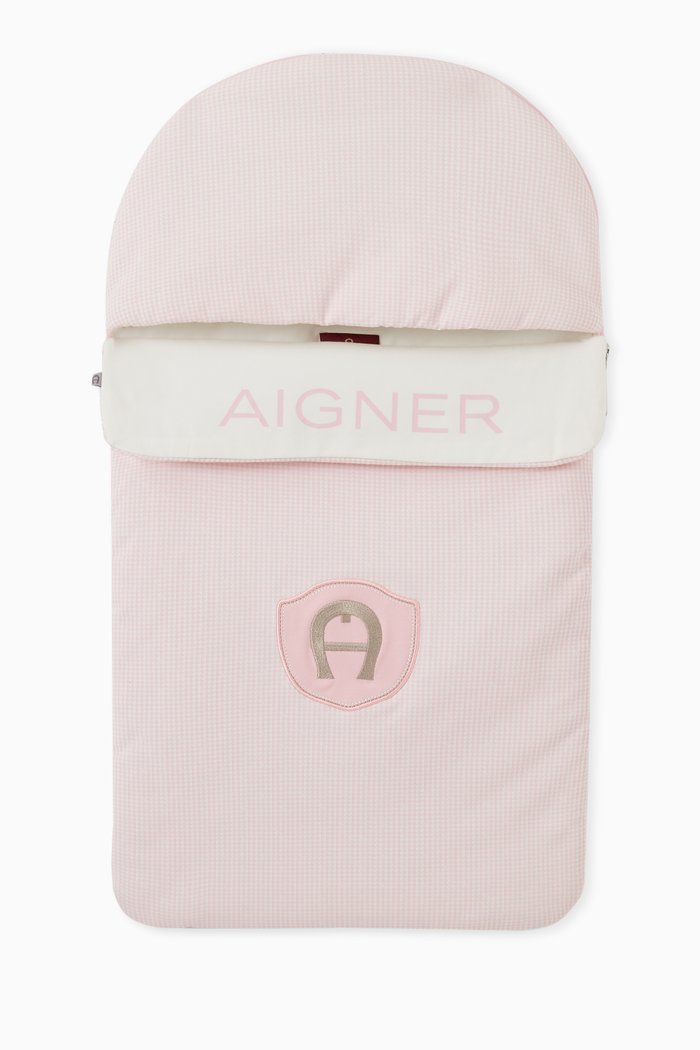 

Logo Sleeping Bag in Pima Cotton Jersey, Pink