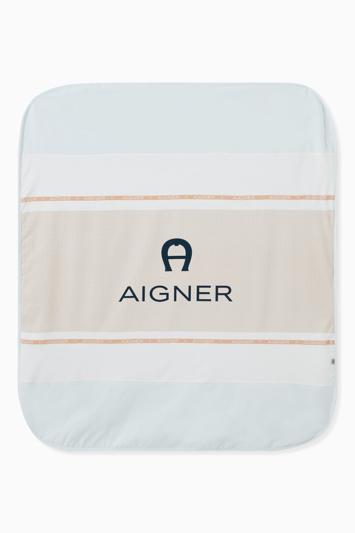 

Logo Blanket in Pima Cotton, Blue