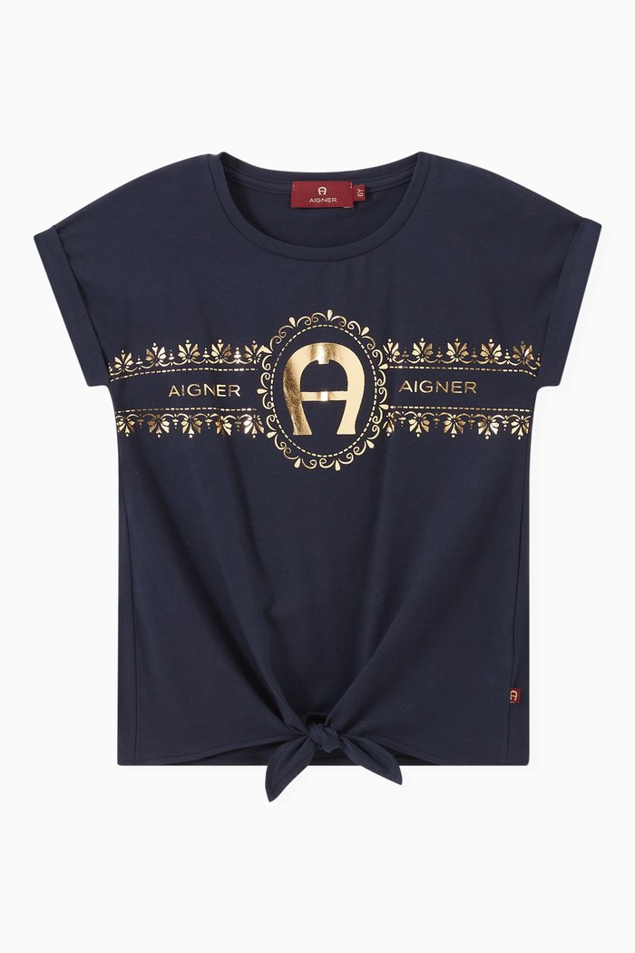 

Foil Logo T-shirt in Jersey, Blue