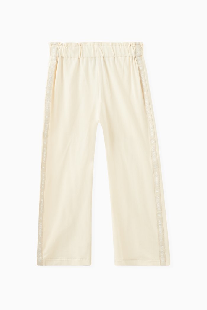 

Logo Tape Track Pants in Jersey, Neutral