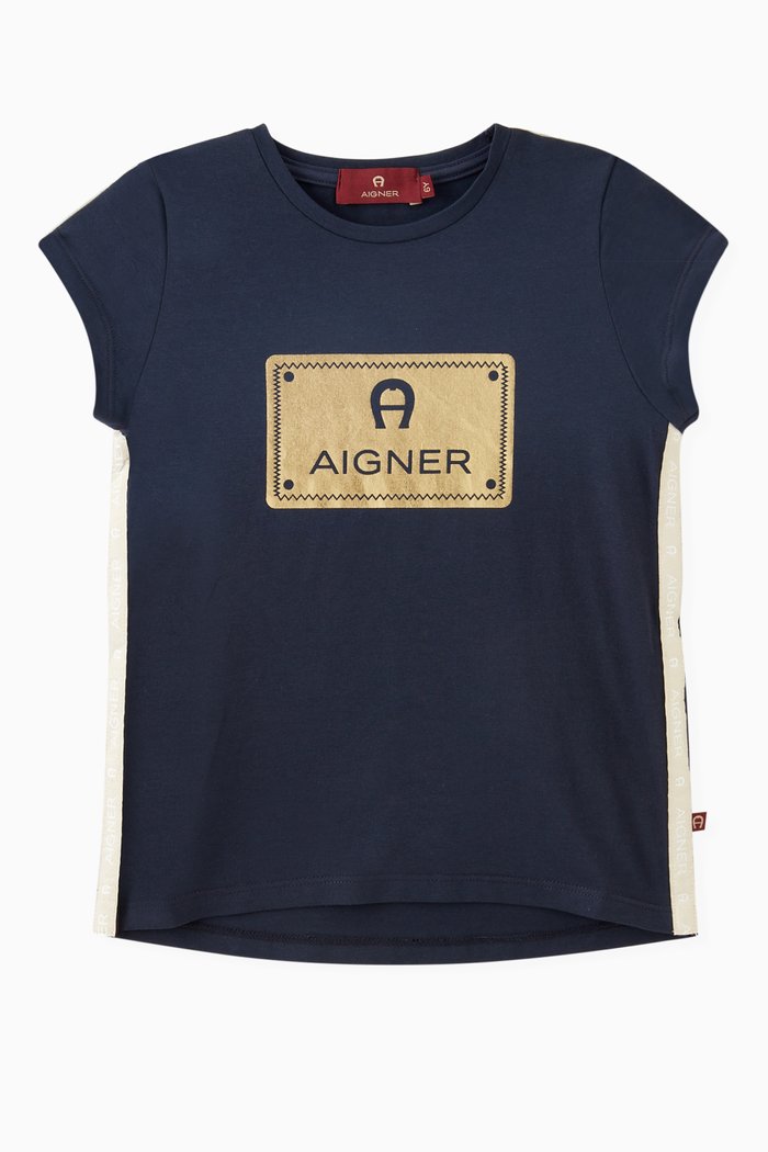 

Foil Logo T-shirt in Jersey, Blue
