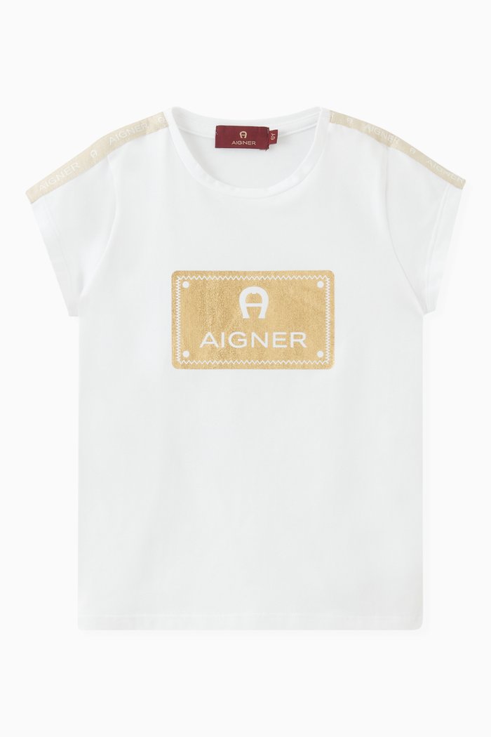 

Foil Logo T-shirt in Jersey, White