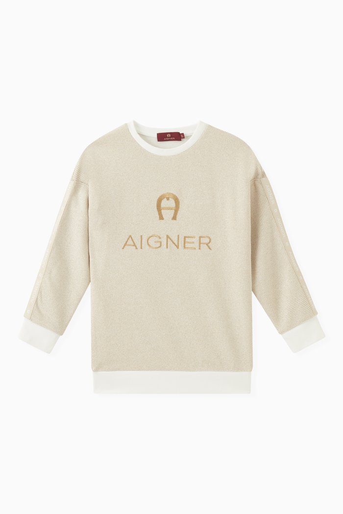 

Logo Sweatshirt in Interlock, Neutral
