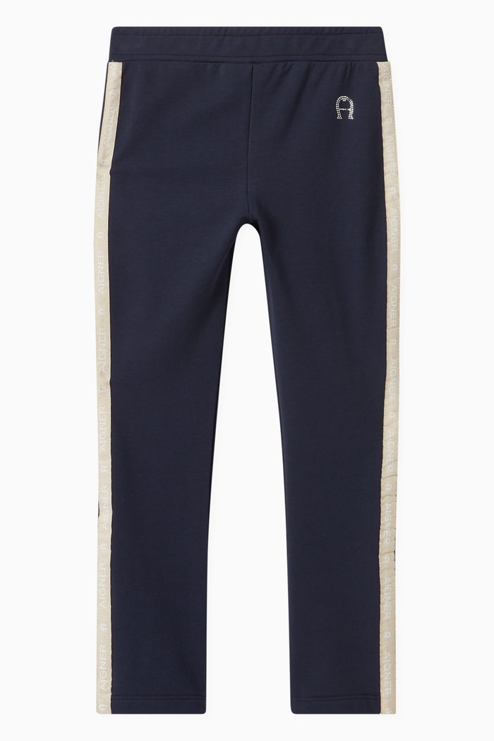 

Sweatpants with Rhinestones in Cotton, Blue