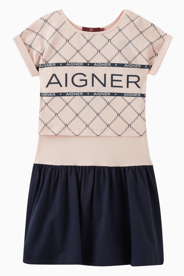 

2-in-1 Logo Dress in Jersey, Pink