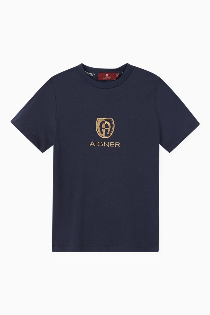 

Logo T-shirt in Jersey, Blue