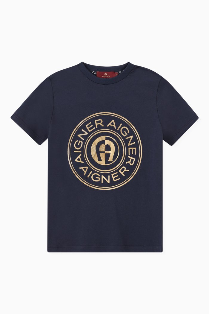 

Logo T-shirt in Jersey, Blue