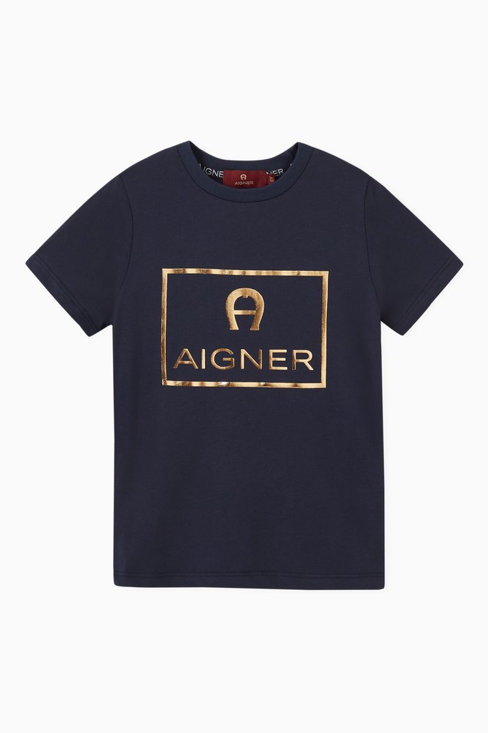 

Logo T-shirt in Jersey, Blue