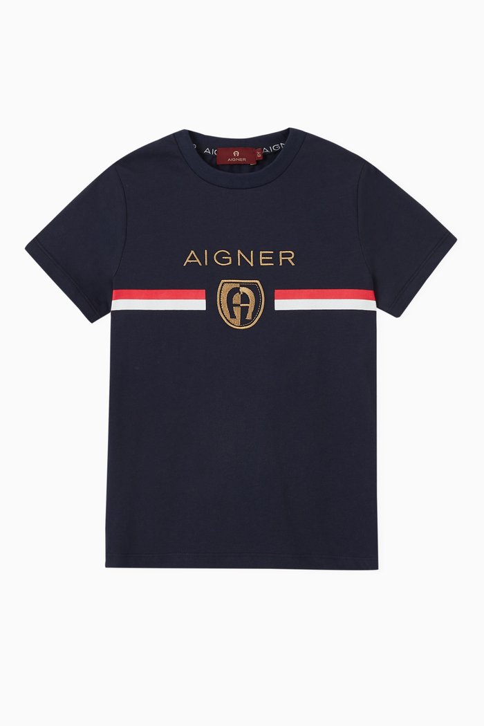 

Logo T-shirt in Jersey, Blue