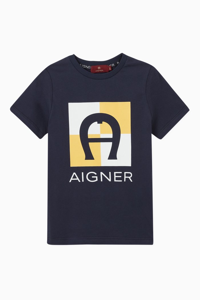

Logo T-shirt in Jersey, Blue